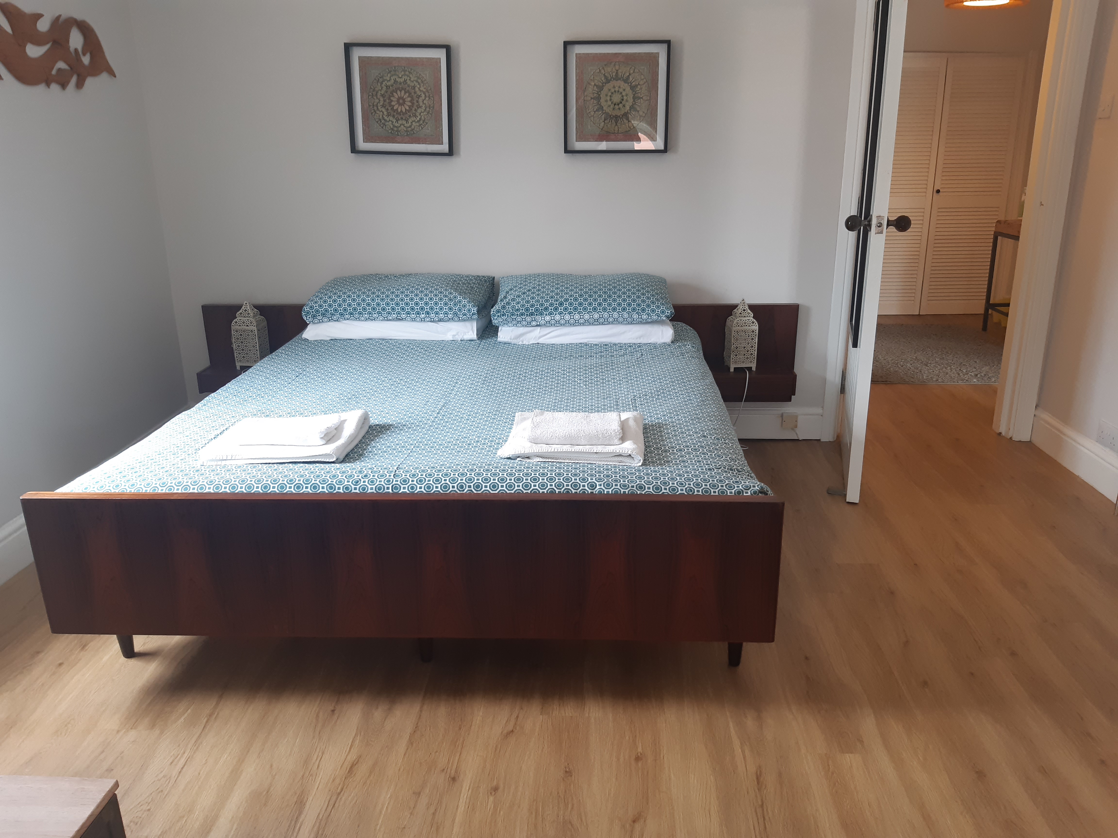 Clean holiday let bedroom